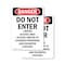 Signmission Do Not Enter Limited Access Area Danger Sign, Plastic, 10in W x 14in L, 2PK OS-2PACK-DS-P-1014-V-2134 - alternate 1